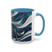 Moon Howl Wolf Stained Glass Style Mug