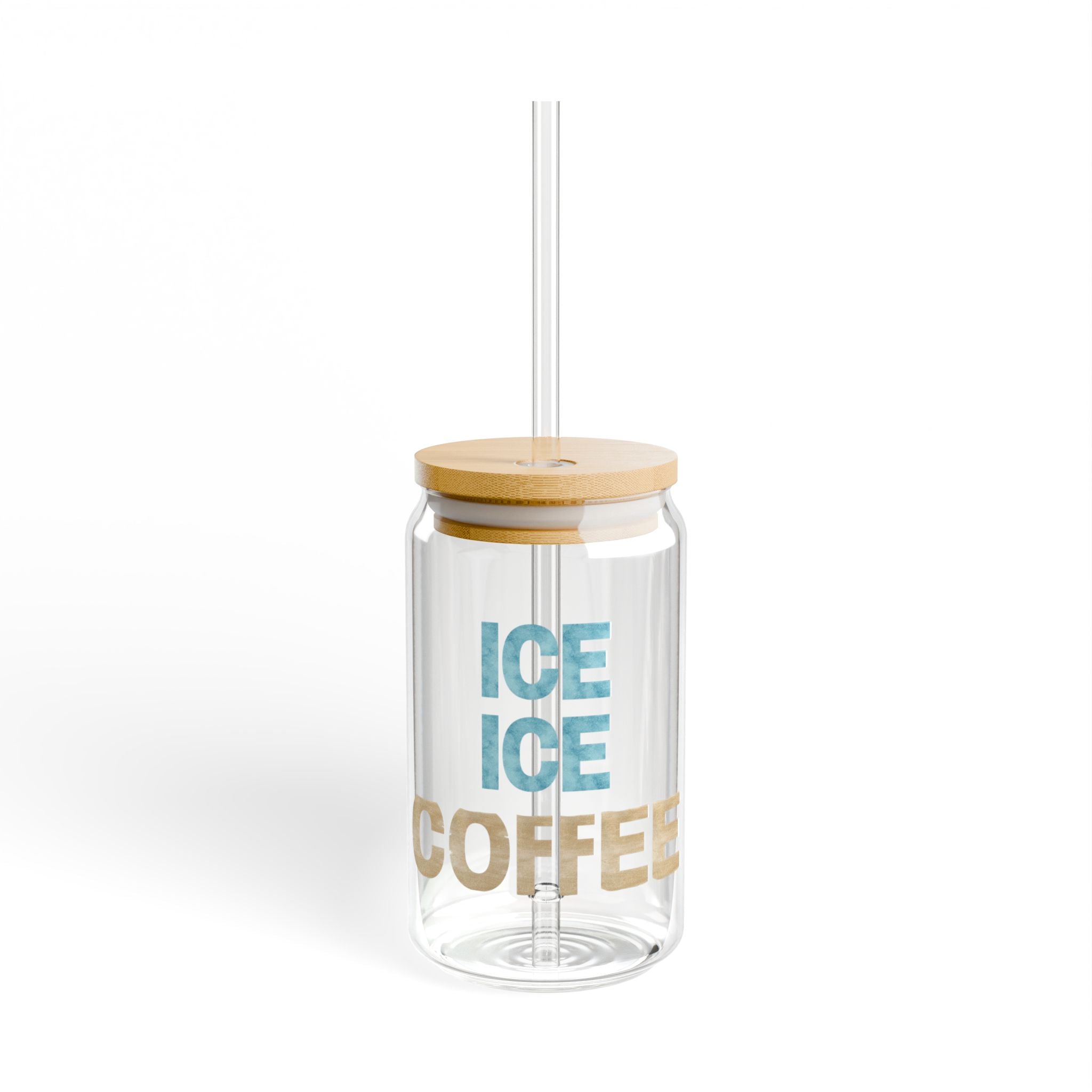 Ice Ice Coffee Sipper Glass