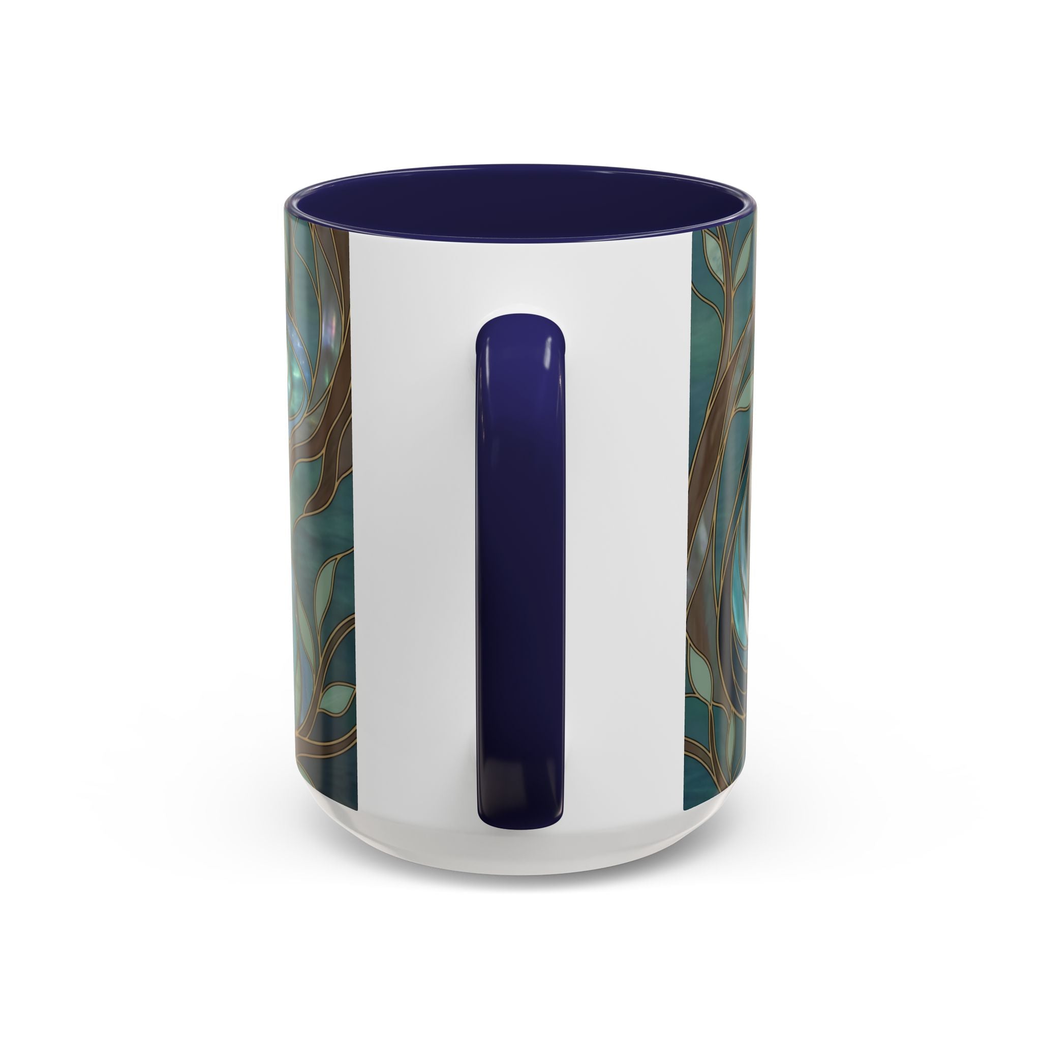 Forest Wolf Stained Glass Style Mug