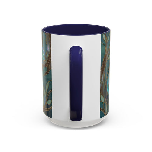 Forest Wolf Stained Glass Style Mug