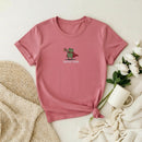 Tired Frog Embroidered Premium T-Shirt