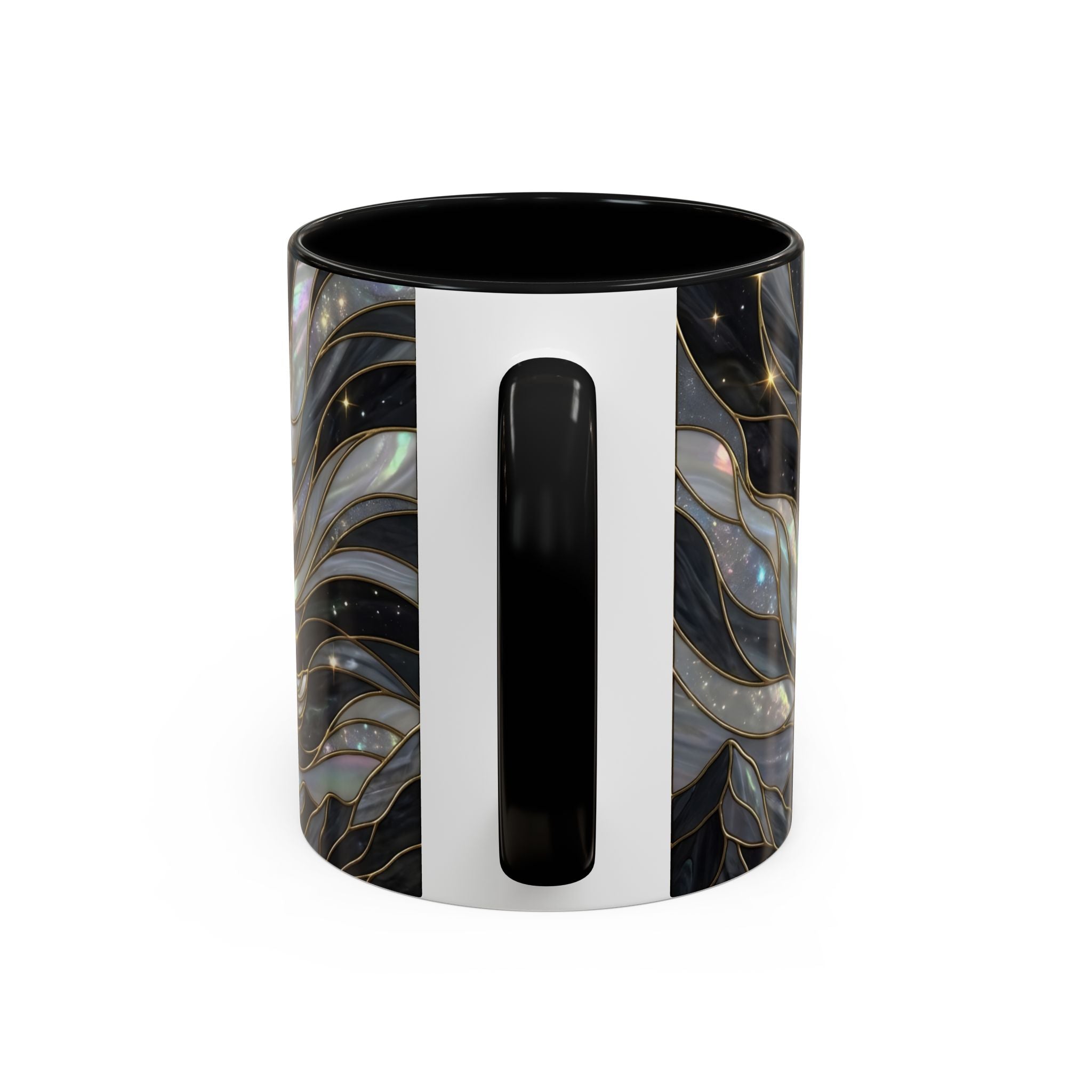Midnight Wolf Stained Glass Style Mug