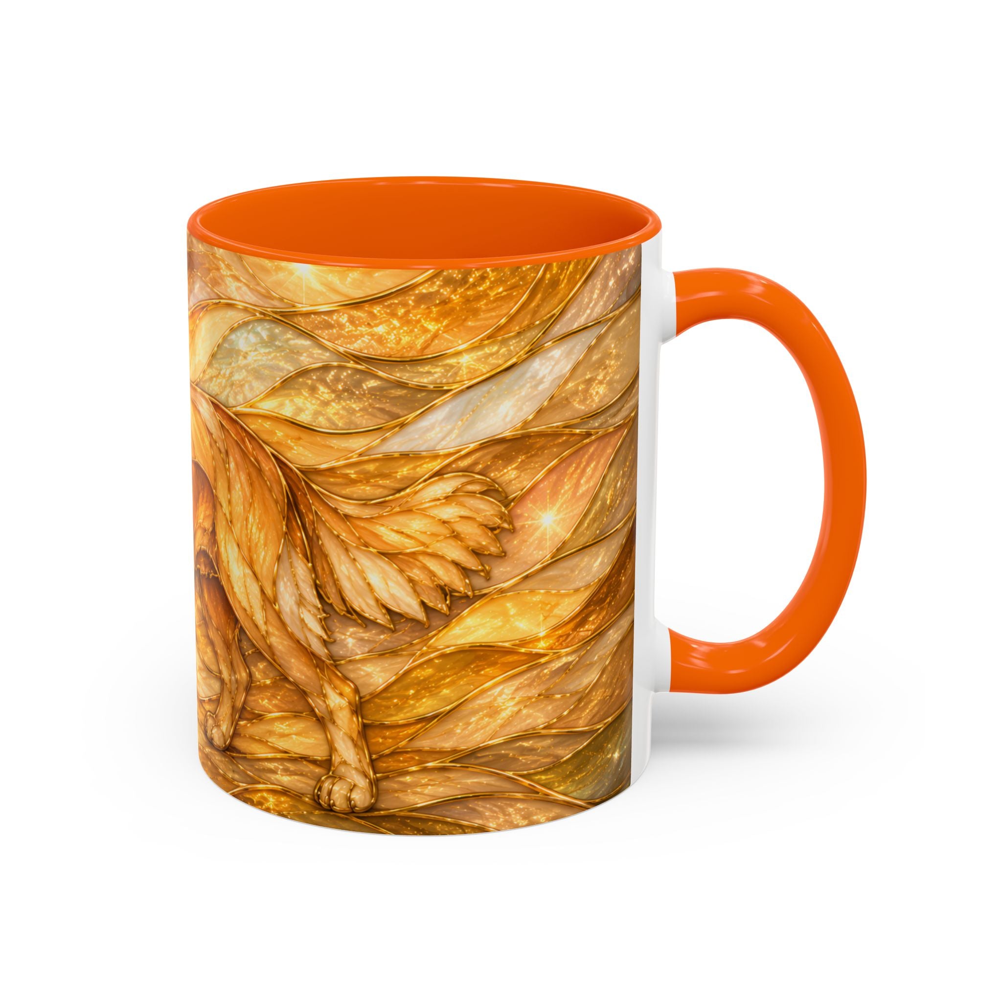 Golden Glow Golden Retriever Stained Glass Style Mug