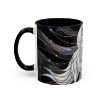 Night Wolf Stained Glass Style Mug