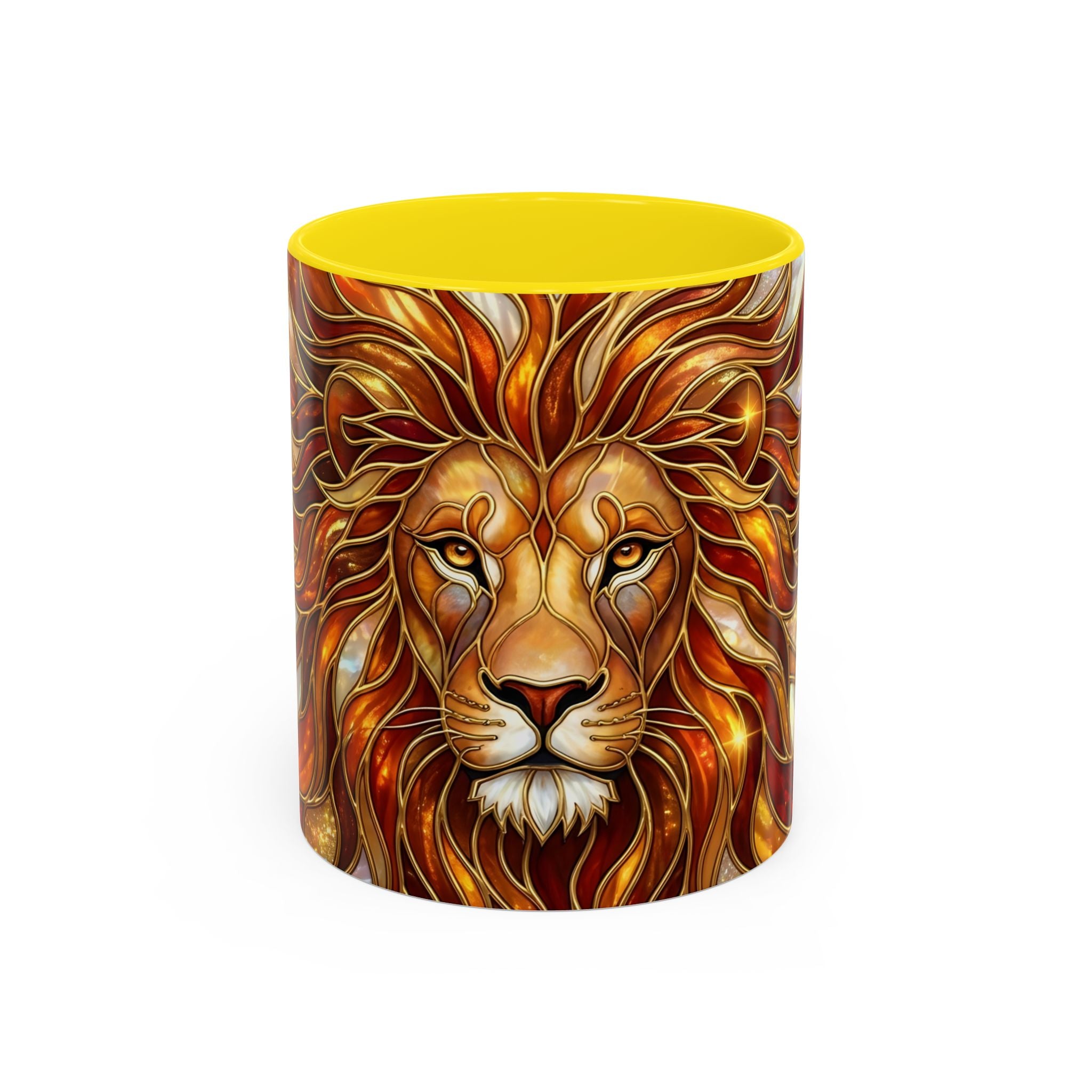 Majestic Lion Stained Glass Mug