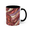 Rose Gold Wolf Stained Glass Style Mug