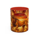 Savannah Lion Stained Glass Style Mug