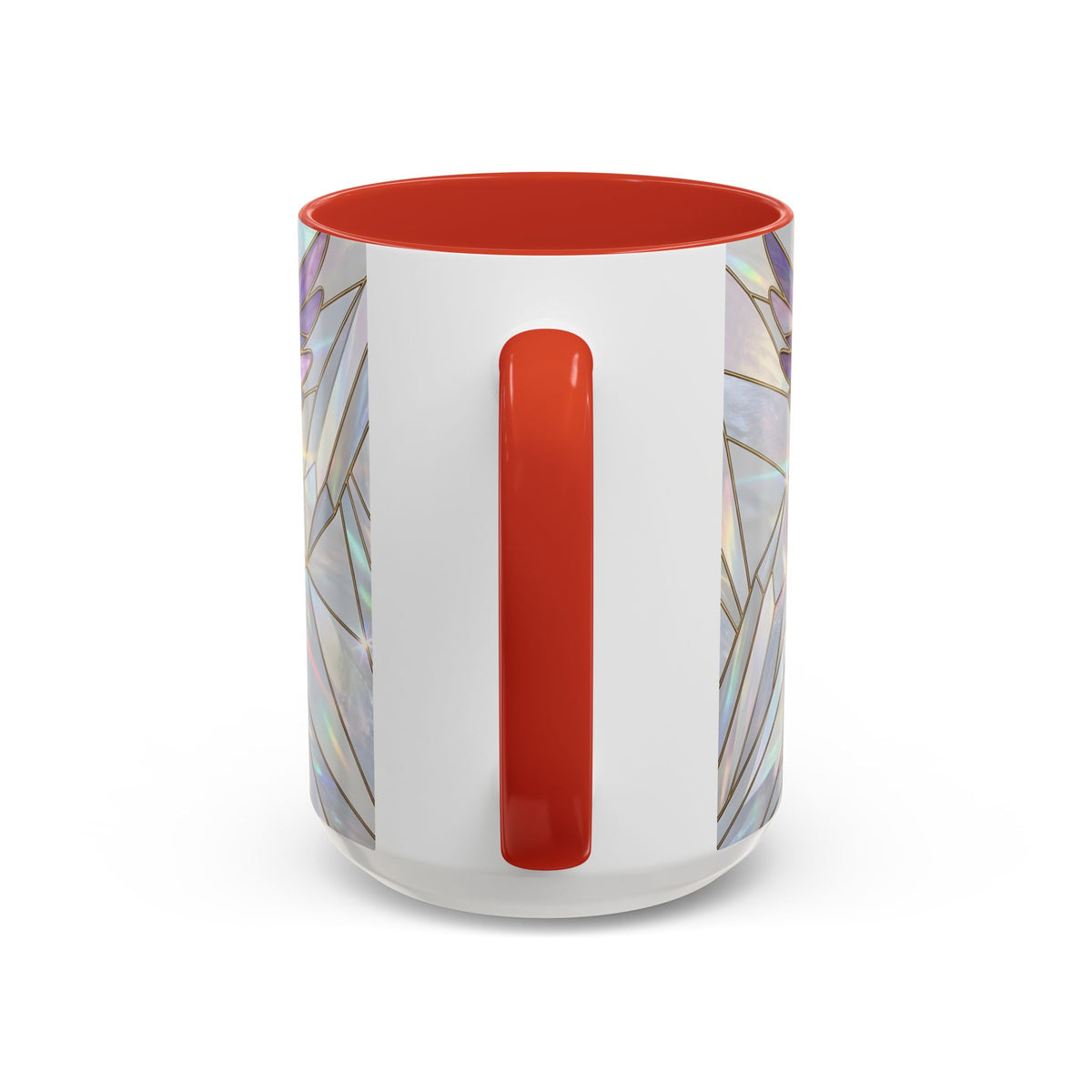 Rainbow Hummingbird Stained Glass Style Mug