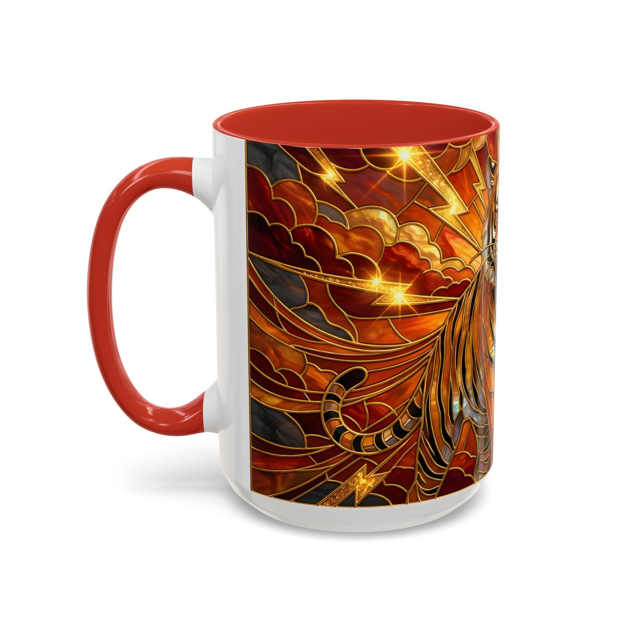 Thunder Tiger Stained Glass Style Mug