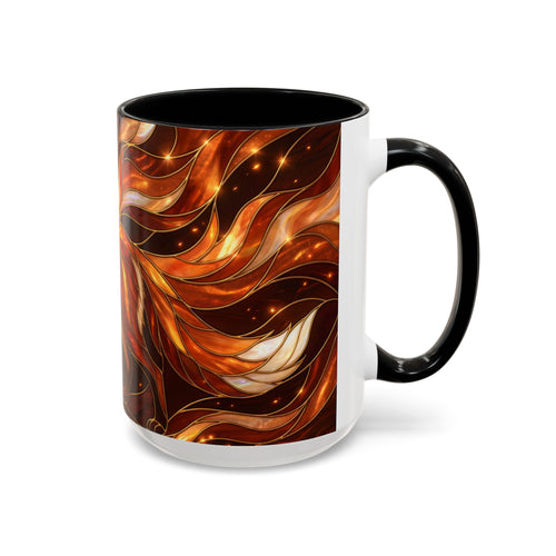 Ember Fox Stained Glass Style Mug
