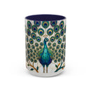 Classic Peacock Stained Glass Style Mug