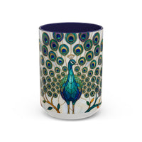 Classic Peacock Stained Glass Style Mug