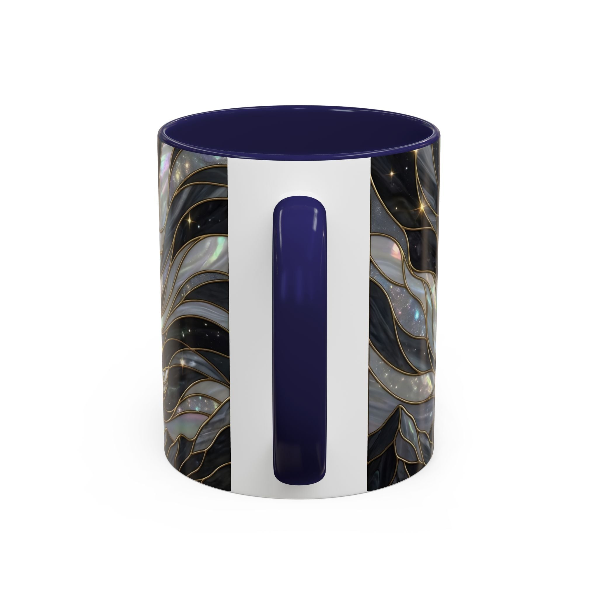 Midnight Wolf Stained Glass Style Mug