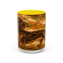 Golden Dachshund Stained Glass Style Mug