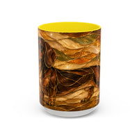 Golden Dachshund Stained Glass Style Mug