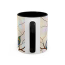 Minimal Peacock Stained Glass Style Mug