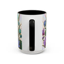 Blooming Peacock Stained Glass Style Mug