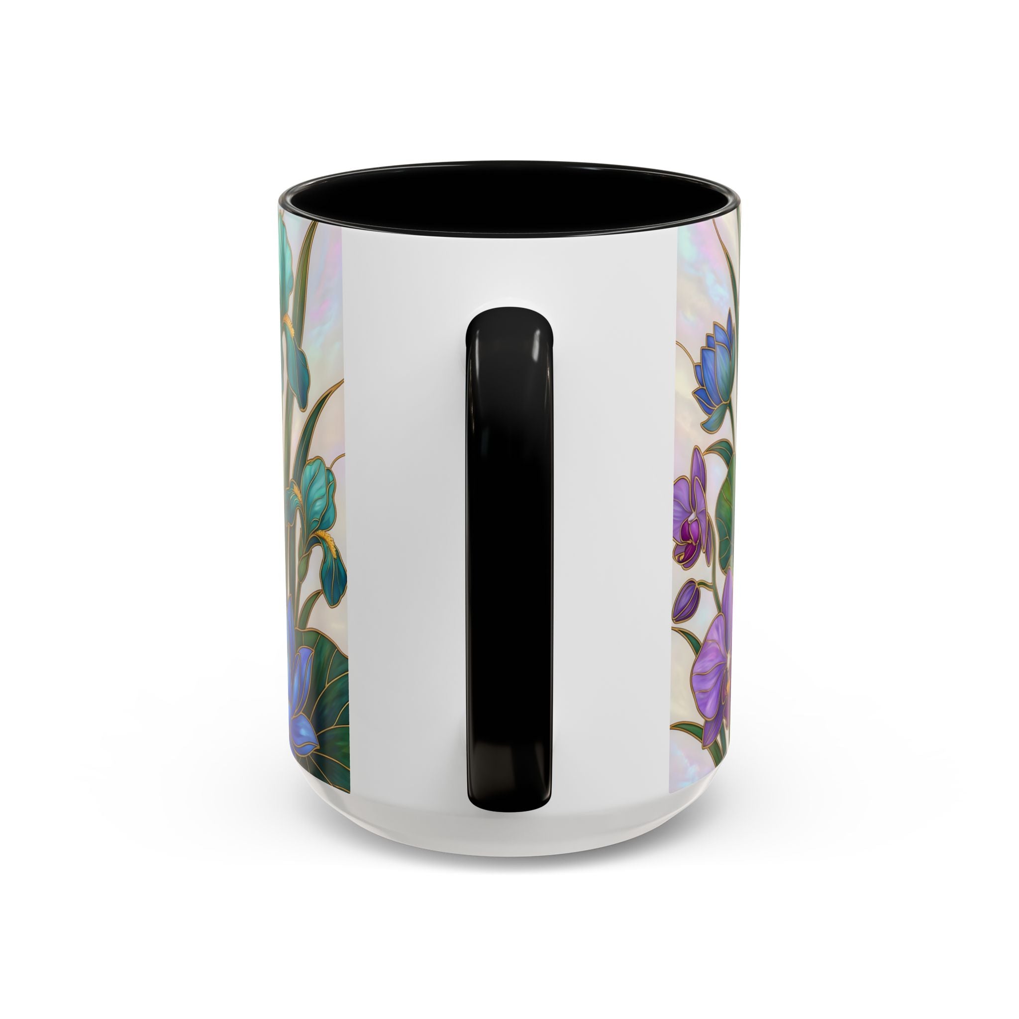 Blooming Peacock Stained Glass Style Mug