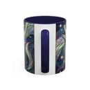 Starlight Wolf Stained Glass Style Mug