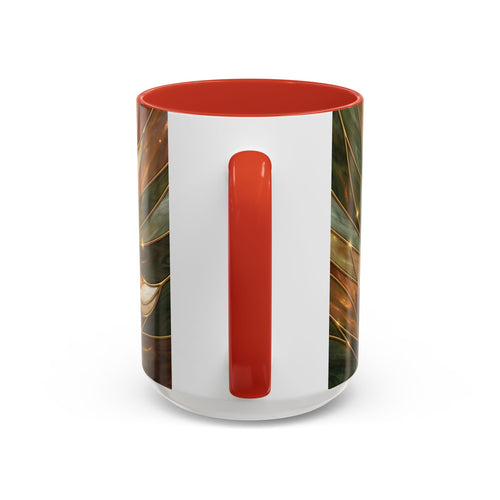Olive Glow Fox Stained Glass Style Mug