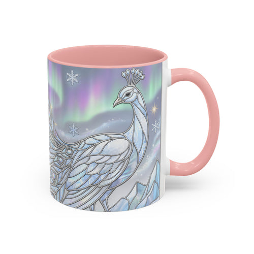 Aurora Peacock Stained Glass Style Mug