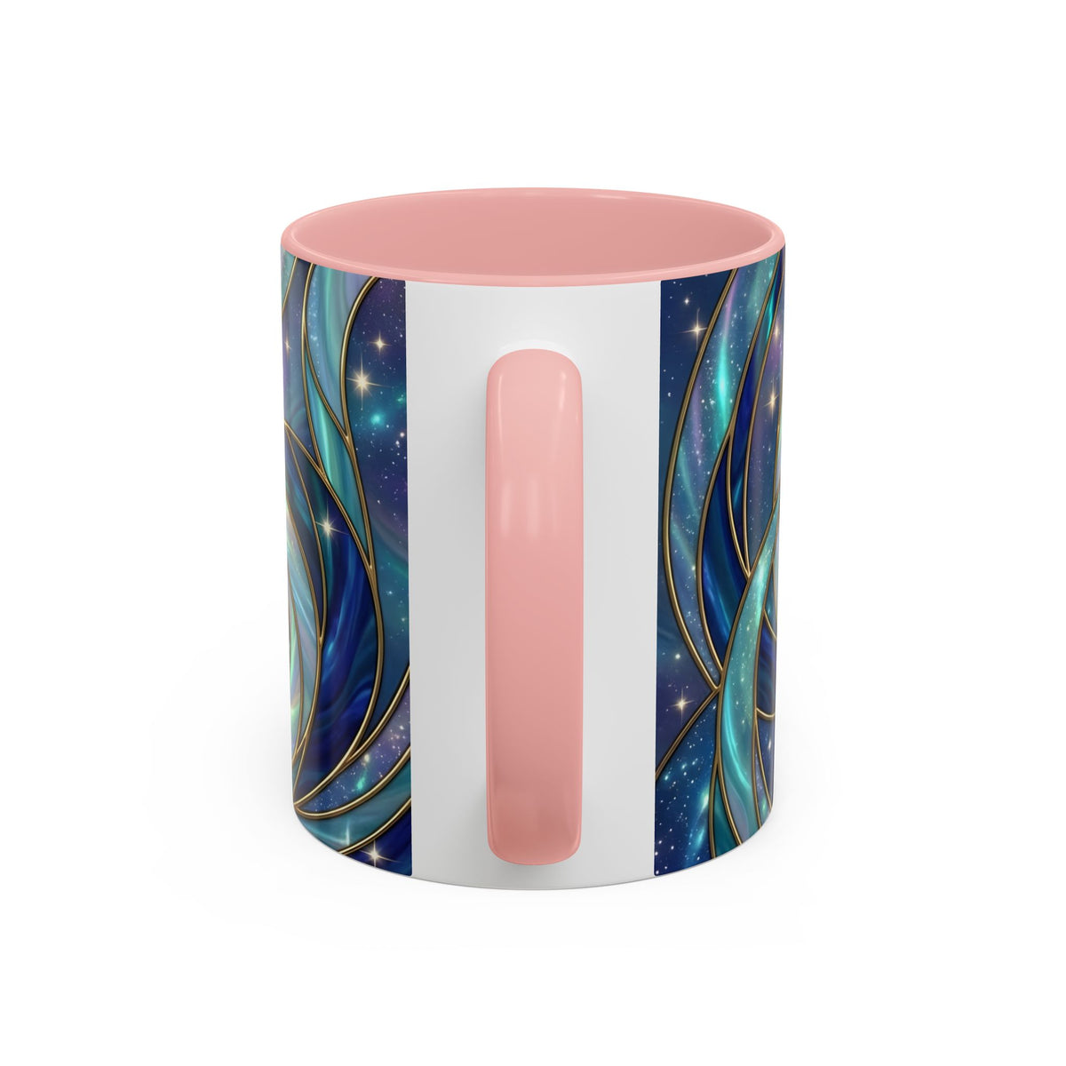 Blue Breeze Hummingbird Stained Glass Style Mug