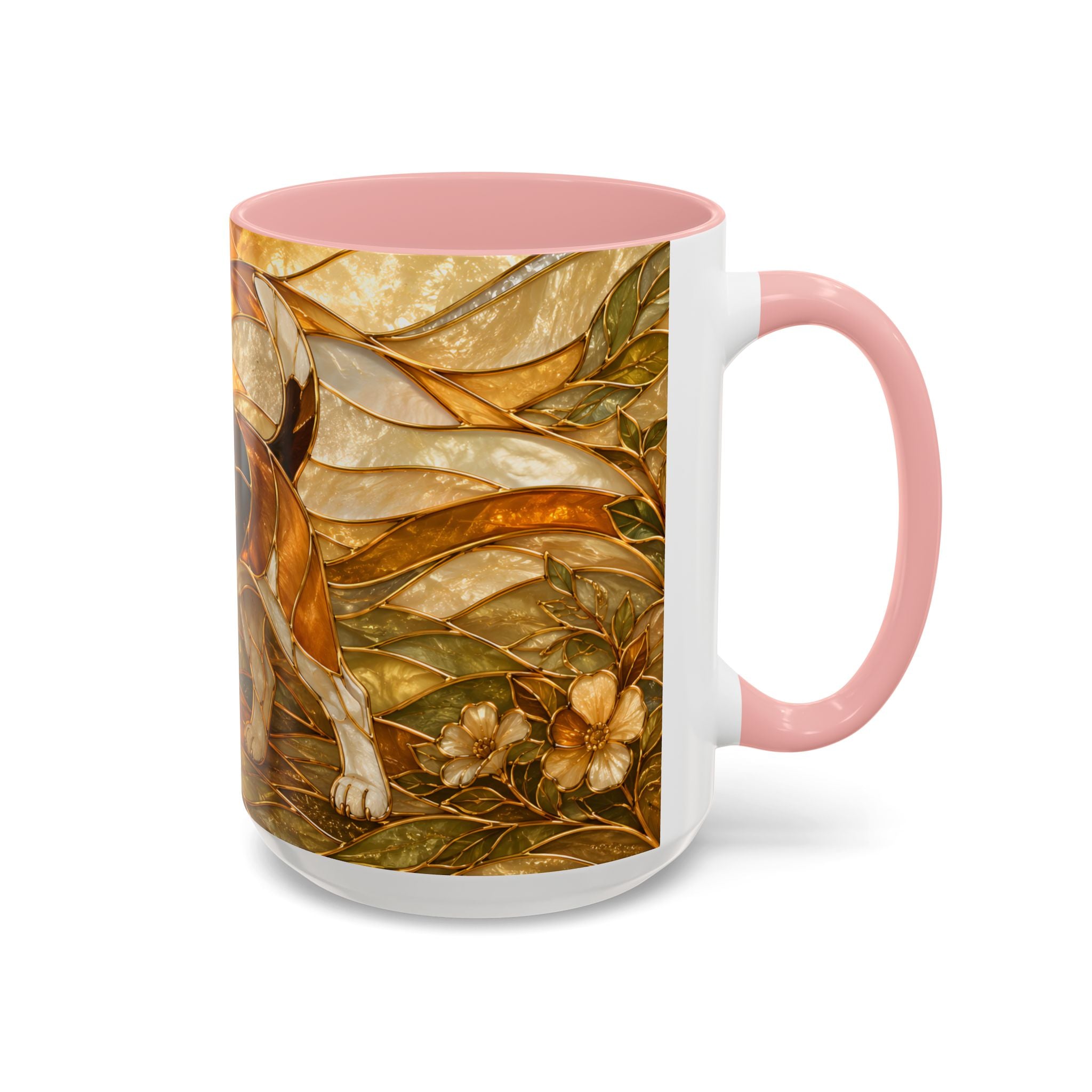 Blossom Beagle Stained Glass Style Mug