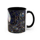 Moonlit Peacock Stained Glass Style Mug