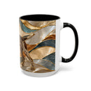 Warm Glow German Shorthaired Pointer Stained Glass Style Mug