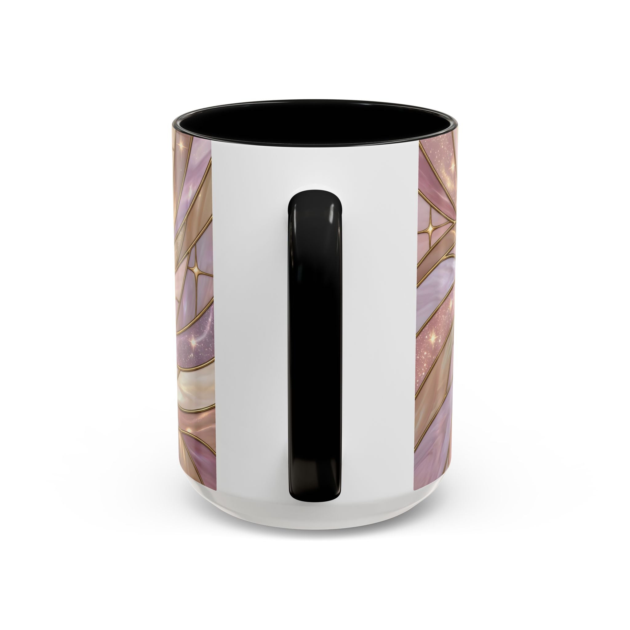 Pink Starlight Staffy Stained Glass Style Mug