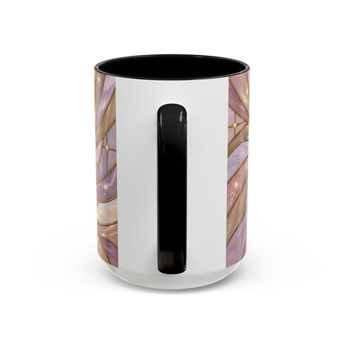 Pink Starlight Staffy Stained Glass Style Mug