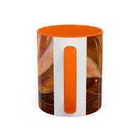 Honey Glow Hummingbird Stained Glass Style Mug