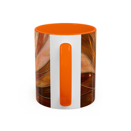 Honey Glow Hummingbird Stained Glass Style Mug