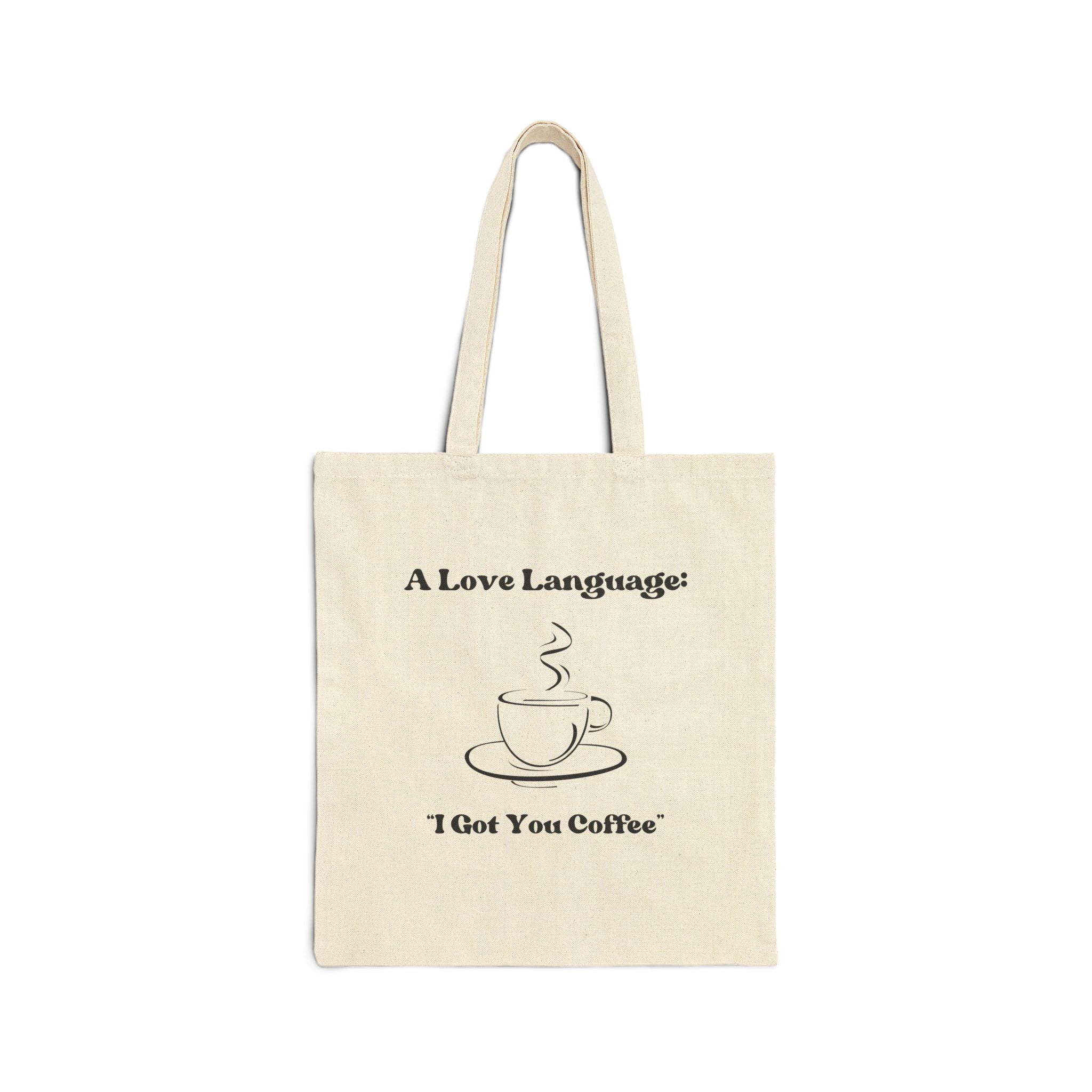 A Love Language Cotton Tote Bag