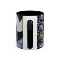 Lunar Peacock Stained Glass Style Mug