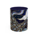 Lunar Peacock Stained Glass Style Mug
