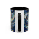 Sapphire Wolf Stained Glass Style Mug