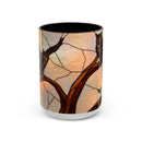 Dusk Owl Stained Glass Style Mug