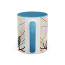 Minimal Peacock Stained Glass Style Mug