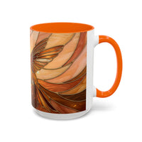 Honey Glow Hummingbird Stained Glass Style Mug