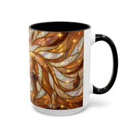 Amber Lion Stained Glass Style Mug