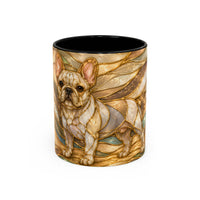 Golden Glow French Bulldog Stained Glass Style Mug