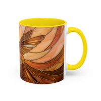Honey Glow Hummingbird Stained Glass Style Mug