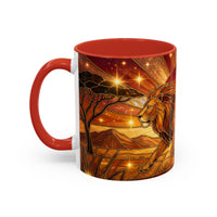 Savannah Lion Stained Glass Style Mug