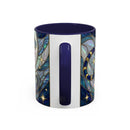 Sapphire Tiger Stained Glass Style Mug