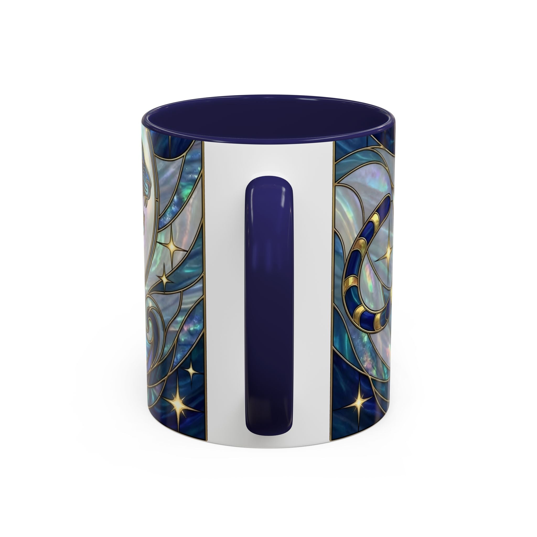 Sapphire Tiger Stained Glass Style Mug