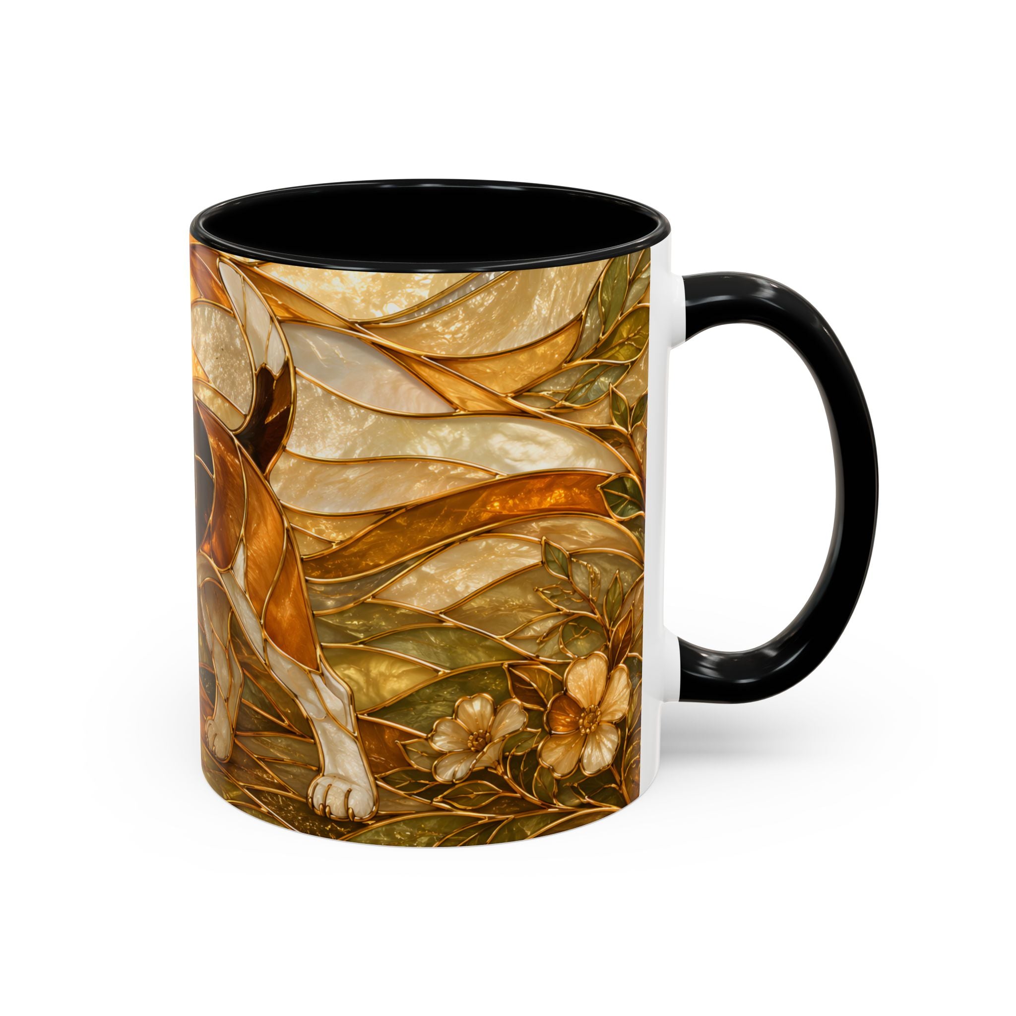 Blossom Beagle Stained Glass Style Mug