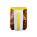 Honey Glow Hummingbird Stained Glass Style Mug