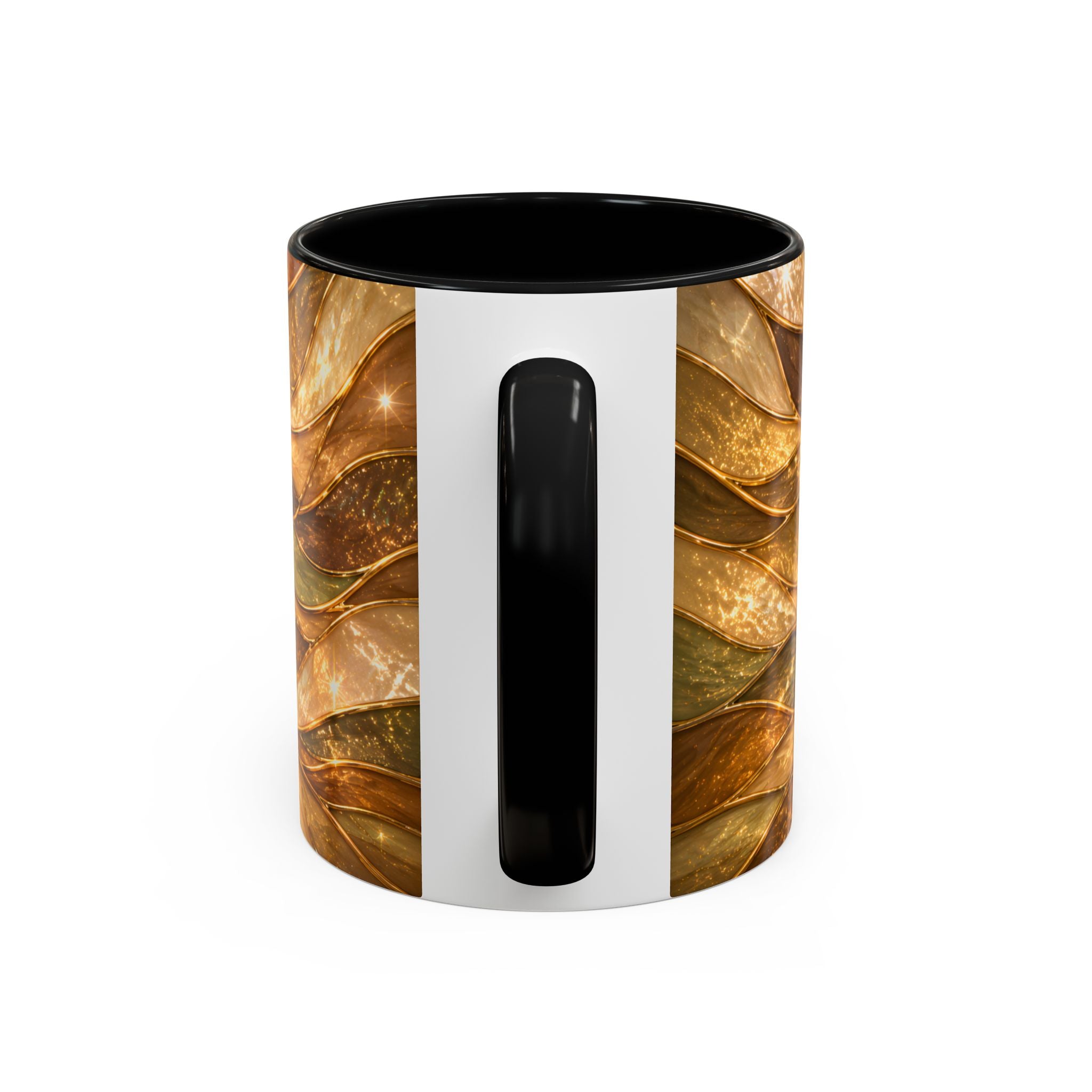 Honey Glow Chocolate Labrador Retriever Stained Glass Style Mug