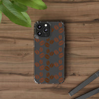 Coffee Beans Clear Phone Case